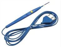 Einweg-Elektrochirurgischer Bleistift (Loop-Elektrode, Cicle-Taste, blau)